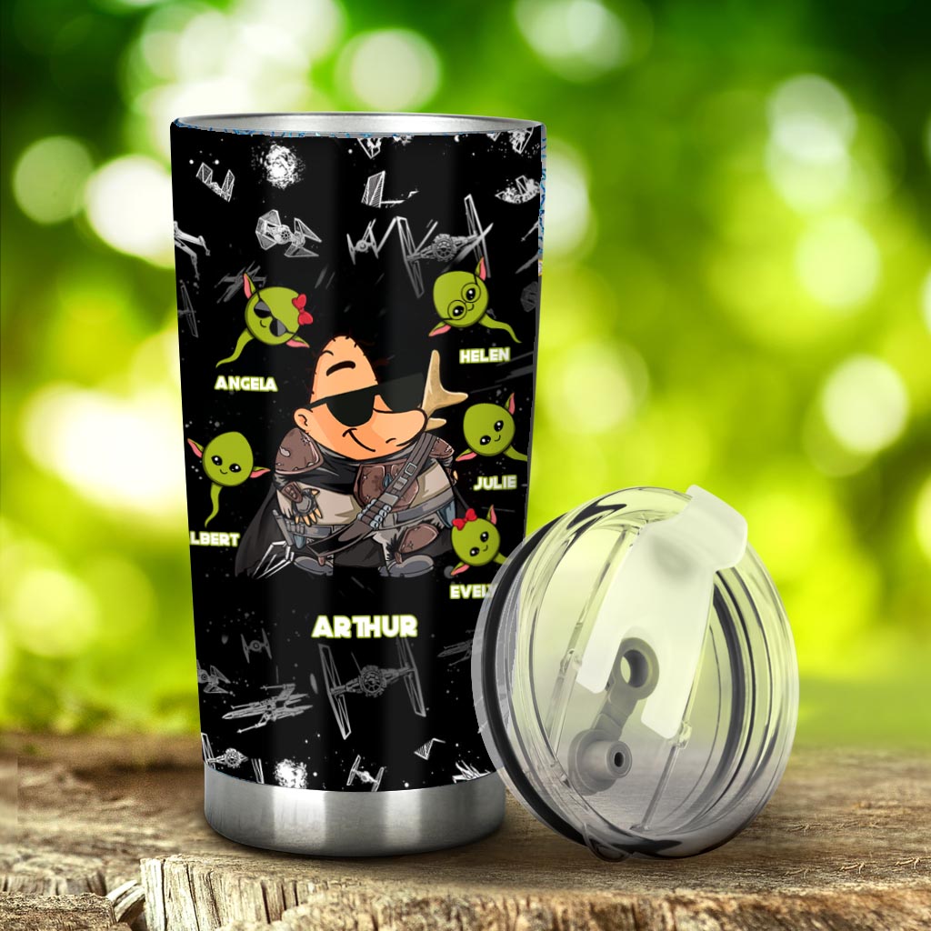 Personalized Stainless Steel Tumbler Custom Name Star Wars Gift for Fans Tumbler GradoCreations