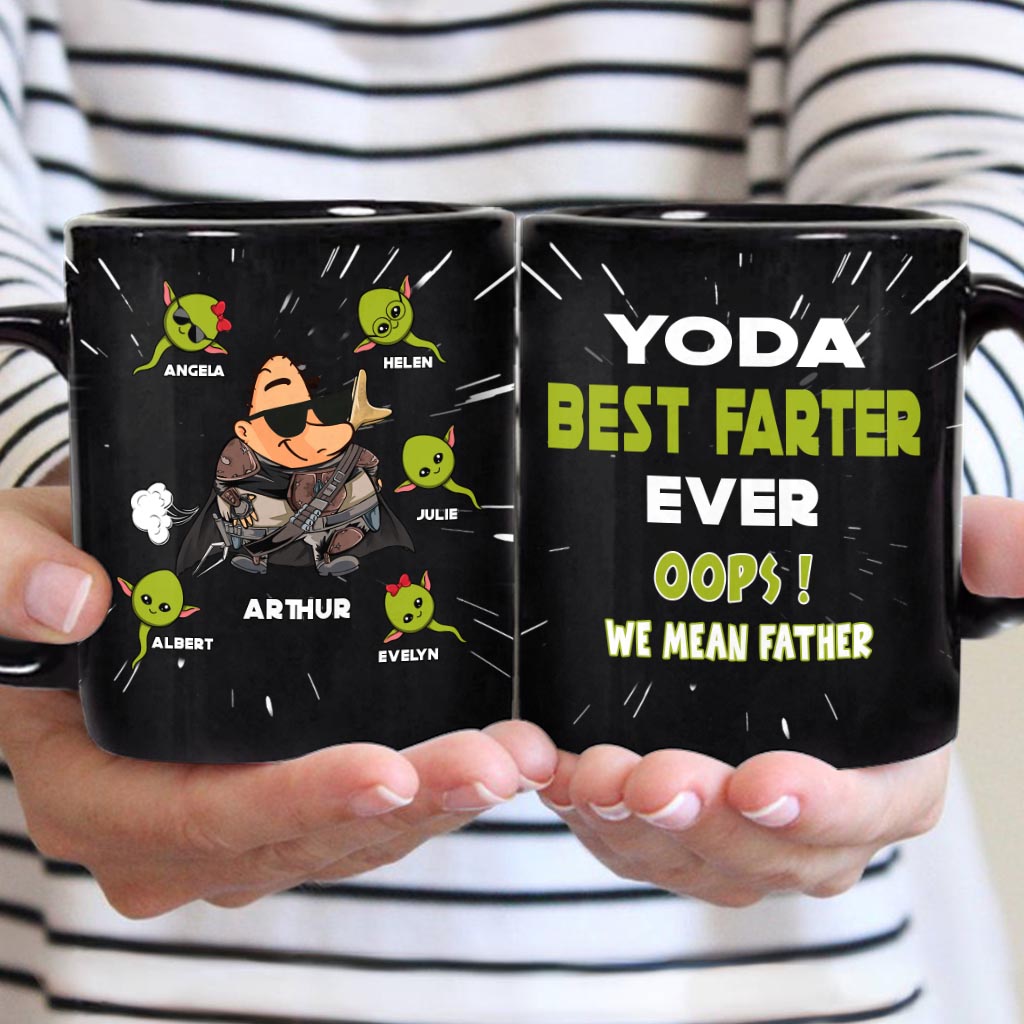 Personalized Yoda Best Farter Mug Custom Name Gift for Dad Mug GradoCreations