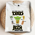 Personalized Jedi Master T-shirt for Dad with Custom Names T-shirt & Hoodie GradoCreations