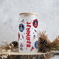 Personalized 16oz Glass Can with Straw & Lid for Mom Can Glass GradoCreations