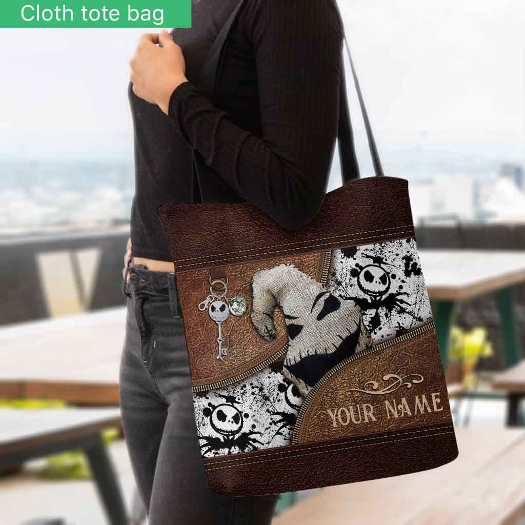 Personalized Nightmare Tote Bag Custom Name Gift for Halloween Tote Bag GradoCreations