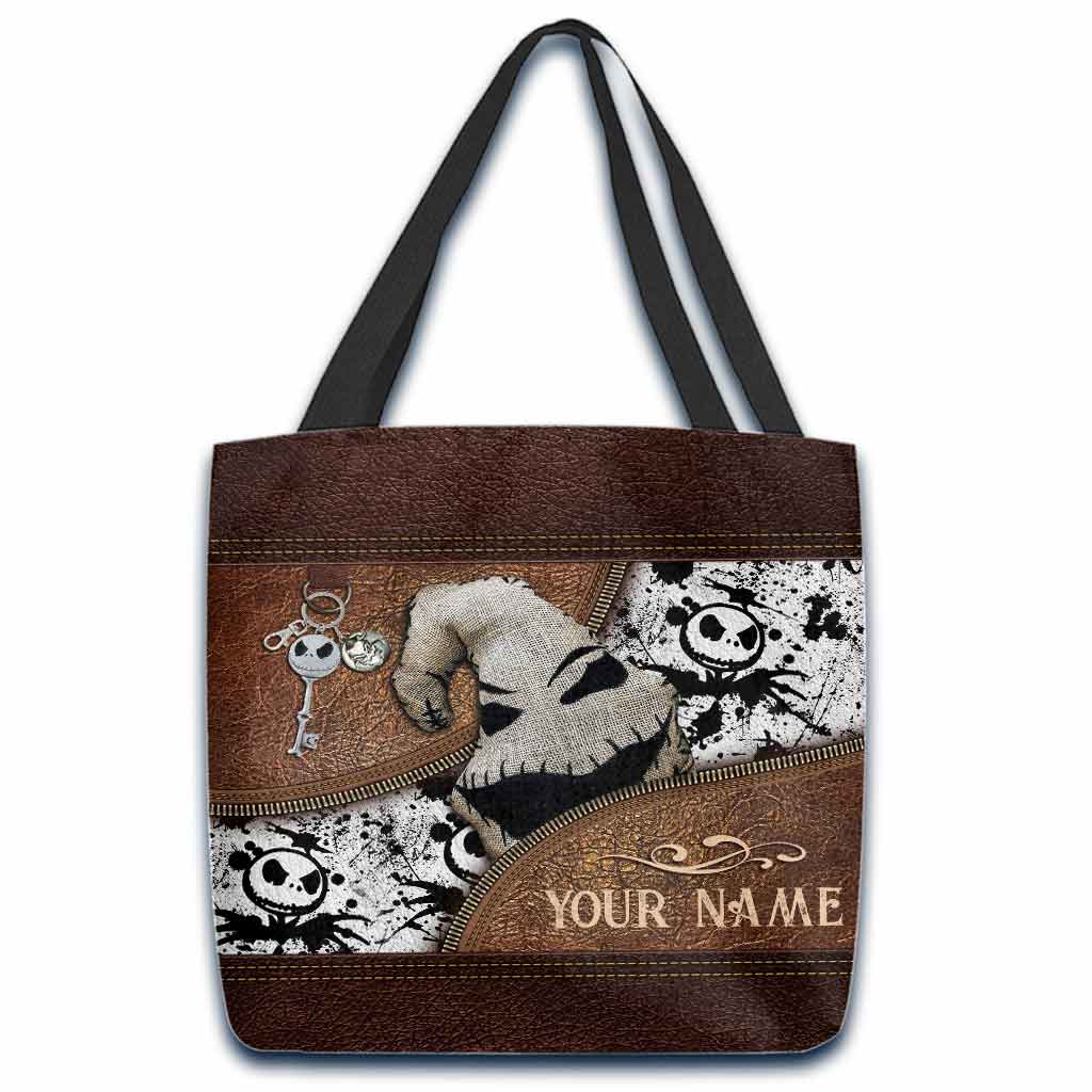 Personalized Nightmare Tote Bag Custom Name Gift for Halloween Tote Bag GradoCreations