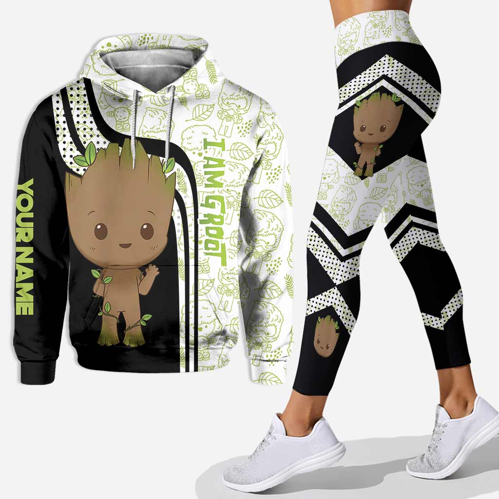 Custom Name Hoodie and Leggings Set Personalized Gift Hoodie & Leggings GradoCreations