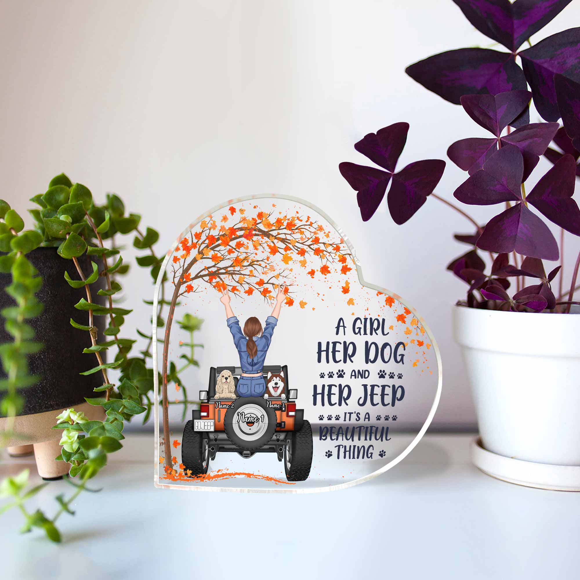 Personalized Acrylic Plaque for Dog Lovers Custom Name Gift Custom Shaped Acrylic Plaque GradoCreations