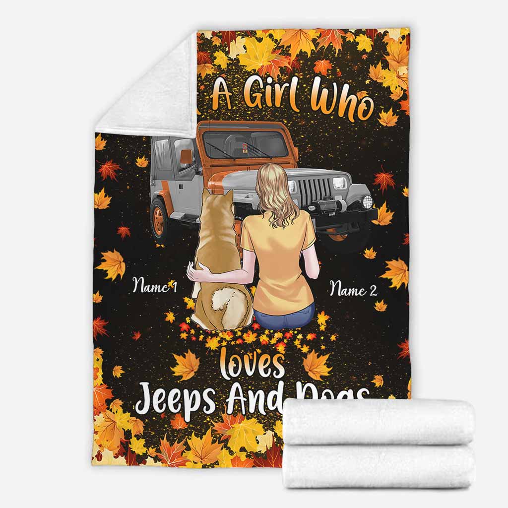 Personalized Cozy Car Blanket Custom Names for Jeep Lovers Blanket GradoCreations
