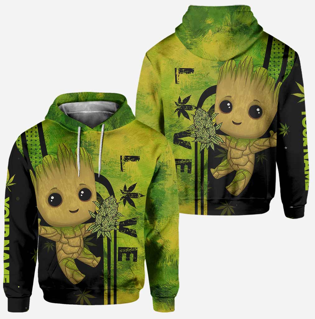 Personalized Weed Hoodie & Leggings Custom Name Gift Hoodie & Leggings GradoCreations
