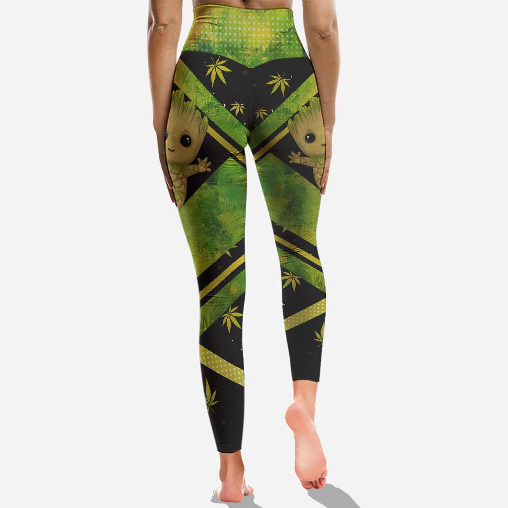 Personalized Weed Hoodie & Leggings Custom Name Gift Hoodie & Leggings GradoCreations
