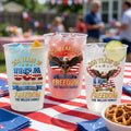 Personalized Frosted Cups American Eagle Design Gift for Family