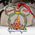 Personalized Christmas Mouse Ears Ornament Custom Gift Decoration Ornament GradoCreations