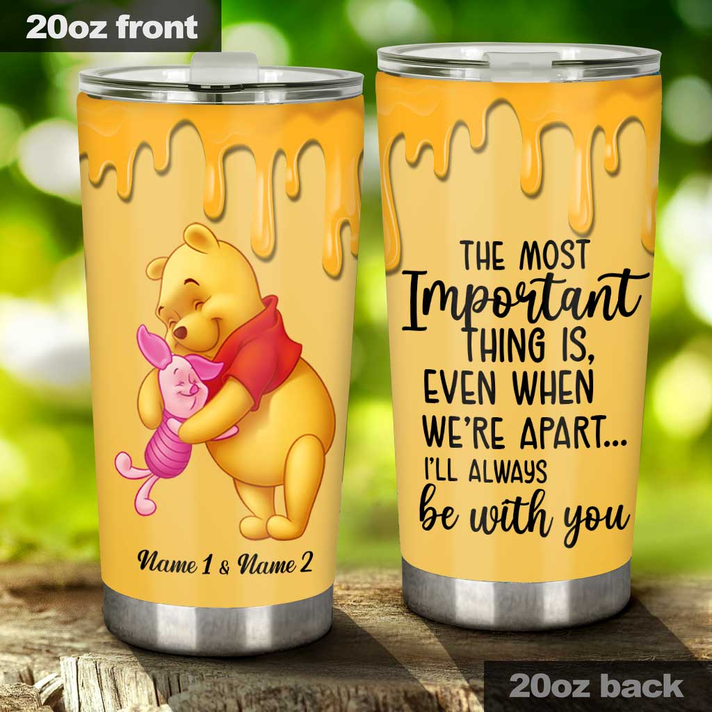 Personalized Winnie the Pooh Tumbler Custom Names Bestie Gift Tumbler GradoCreations