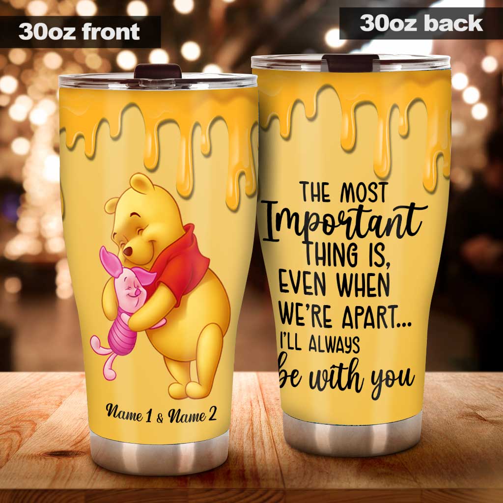 Personalized Winnie the Pooh Tumbler Custom Names Bestie Gift Tumbler GradoCreations