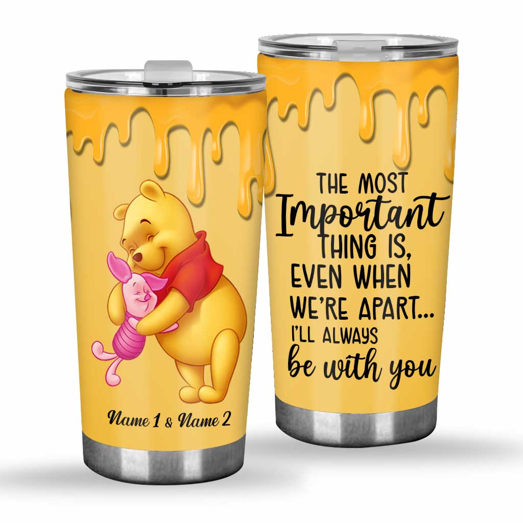 Personalized Winnie the Pooh Tumbler Custom Names Bestie Gift Tumbler GradoCreations