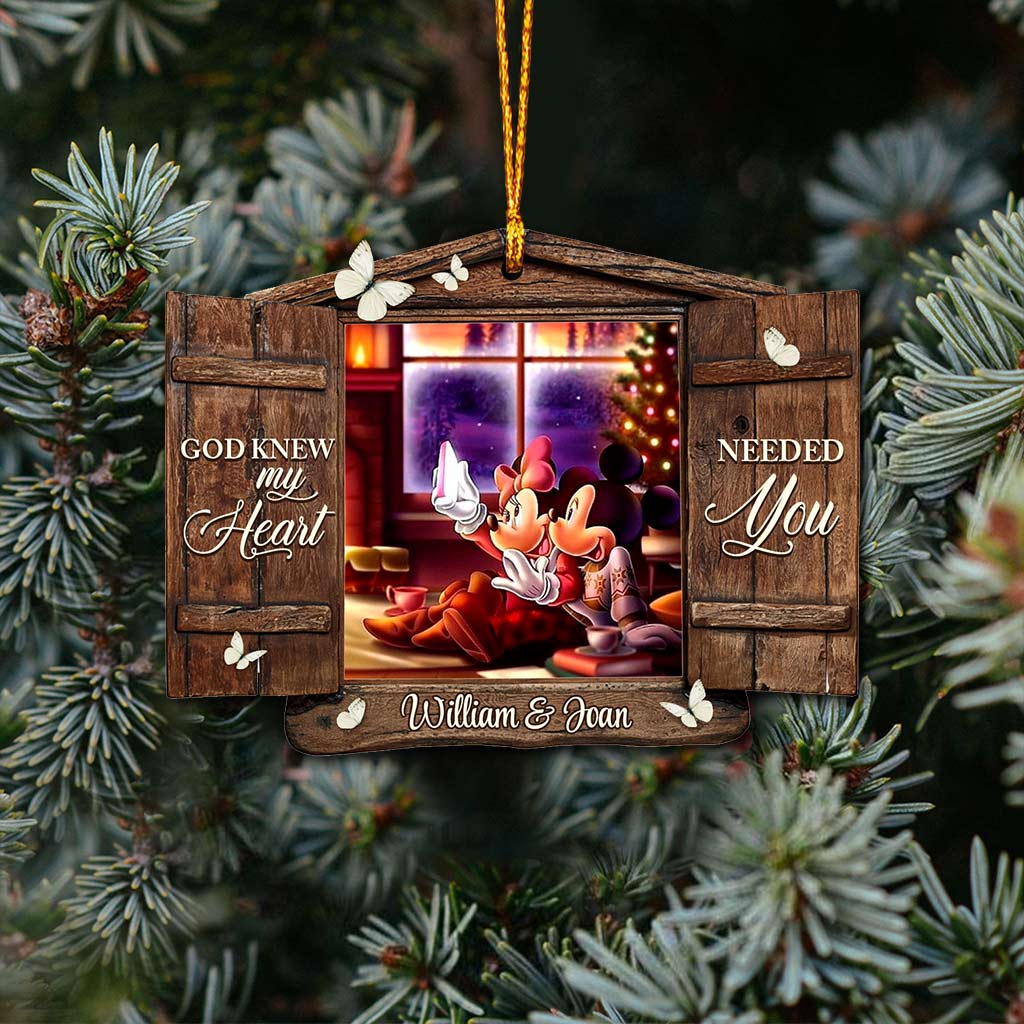 Personalized Christmas Mouse Ornament Custom Name Holiday Gift Ornament GradoCreations