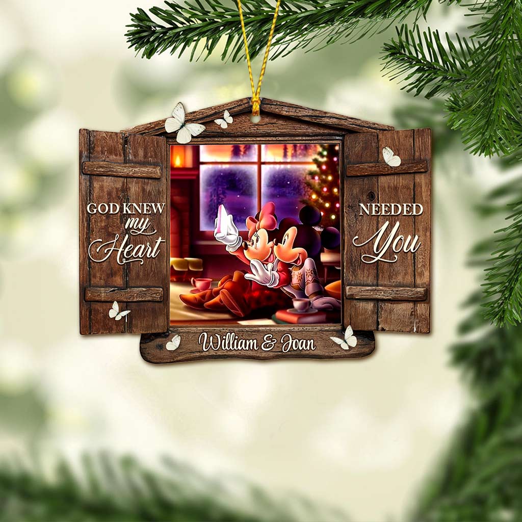 Personalized Christmas Mouse Ornament Custom Name Holiday Gift Ornament GradoCreations