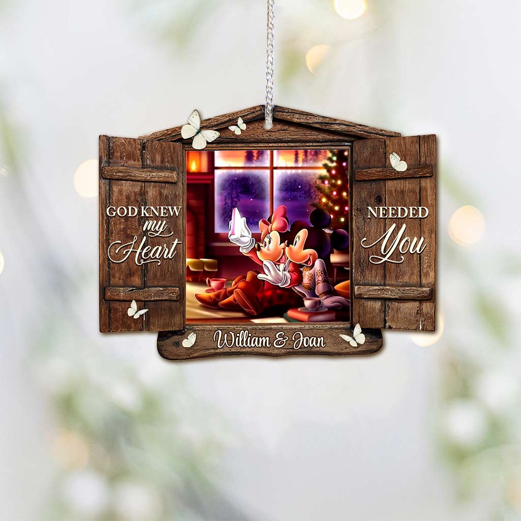 Personalized Christmas Mouse Ornament Custom Name Holiday Gift Ornament GradoCreations