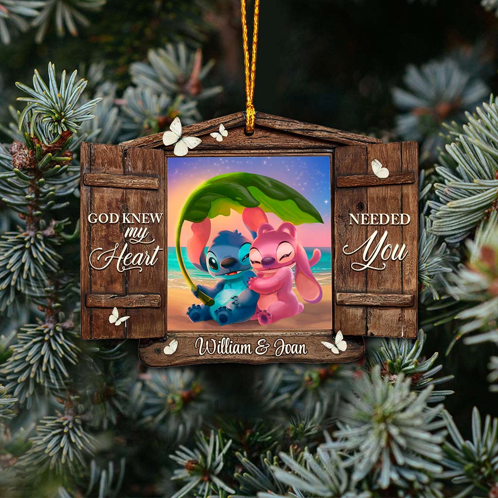 Personalized God Knew My Heart Christmas Ornament Custom Name Gift Ornament GradoCreations
