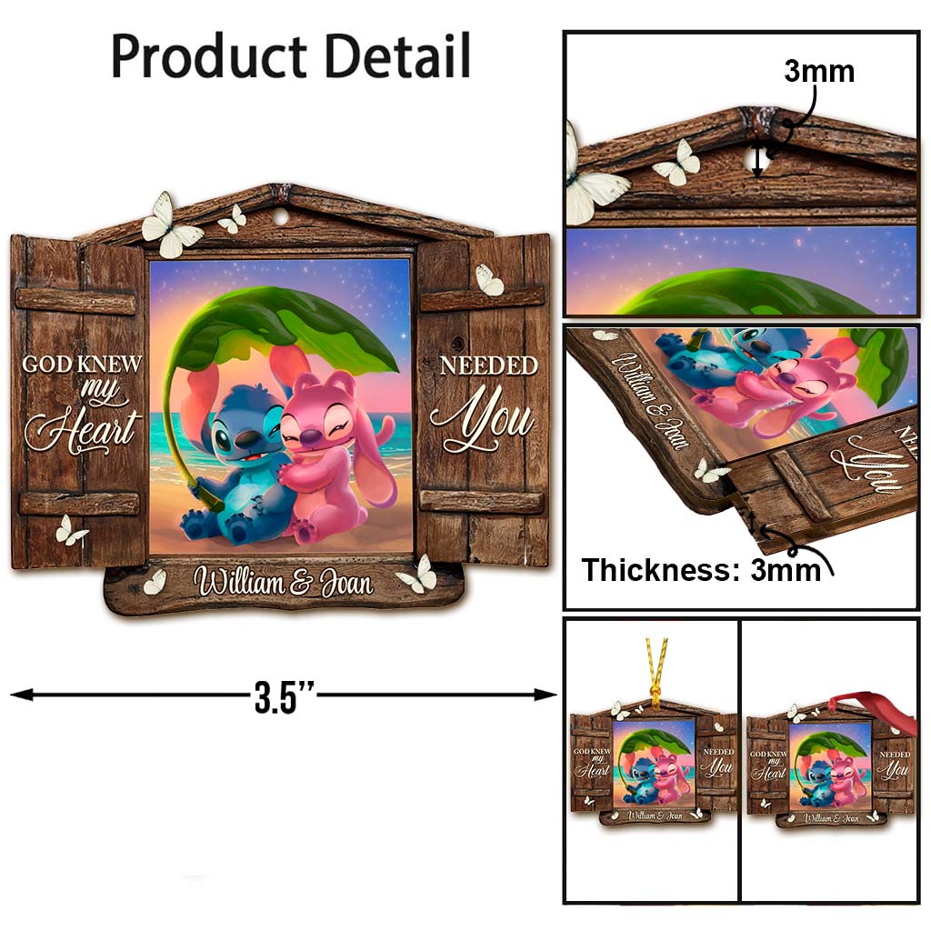 Personalized God Knew My Heart Christmas Ornament Custom Name Gift Ornament GradoCreations