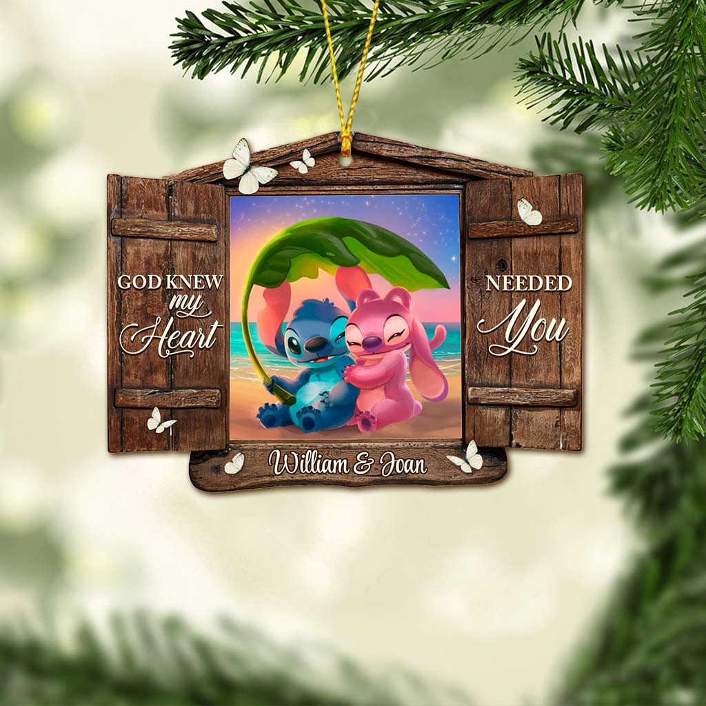 Personalized God Knew My Heart Christmas Ornament Custom Name Gift Ornament GradoCreations