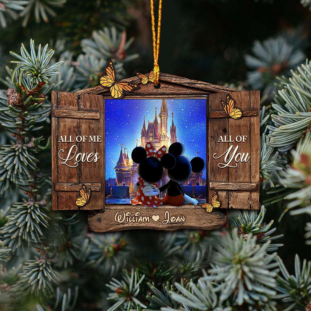 Personalized Christmas Mouse Ornament Custom Name Gift Ornament GradoCreations
