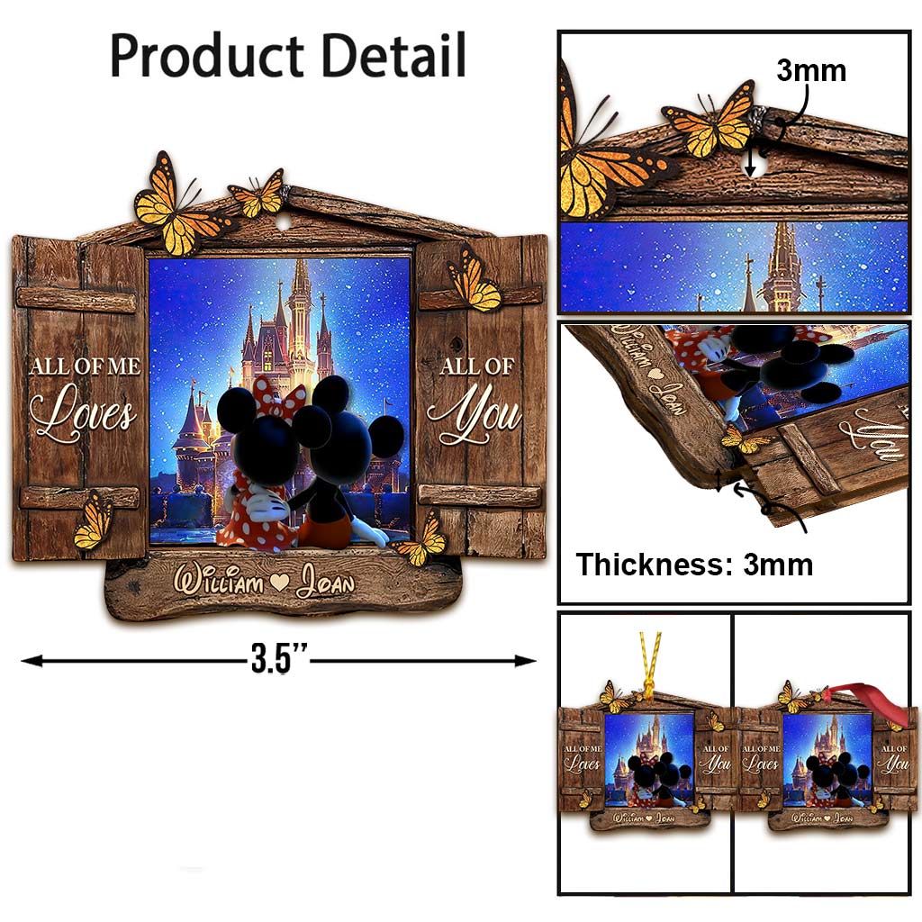 Personalized Christmas Mouse Ornament Custom Name Gift Ornament GradoCreations