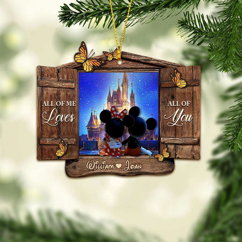 Personalized Christmas Mouse Ornament Custom Name Gift Ornament GradoCreations