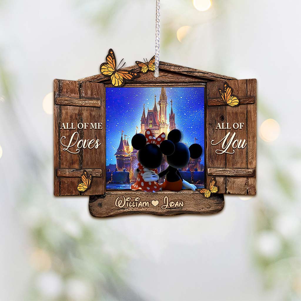 Personalized Christmas Mouse Ornament Custom Name Gift Ornament GradoCreations