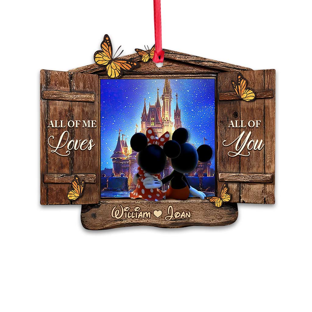 Personalized Christmas Mouse Ornament Custom Name Gift Ornament GradoCreations
