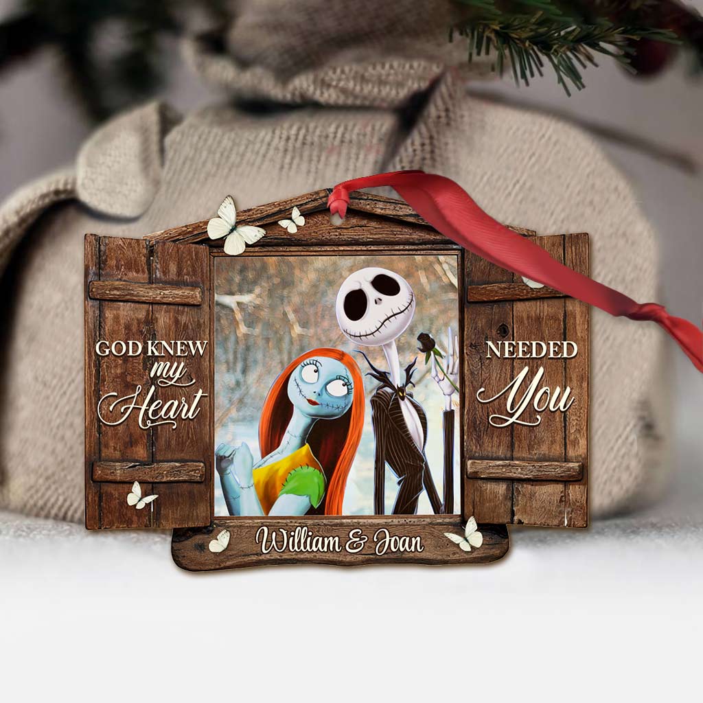 Personalized Christmas Ornament Custom Name God Knew My Heart Gift Ornament GradoCreations