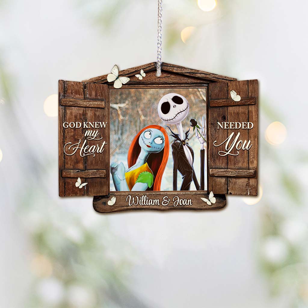 Personalized Christmas Ornament Custom Name God Knew My Heart Gift Ornament GradoCreations