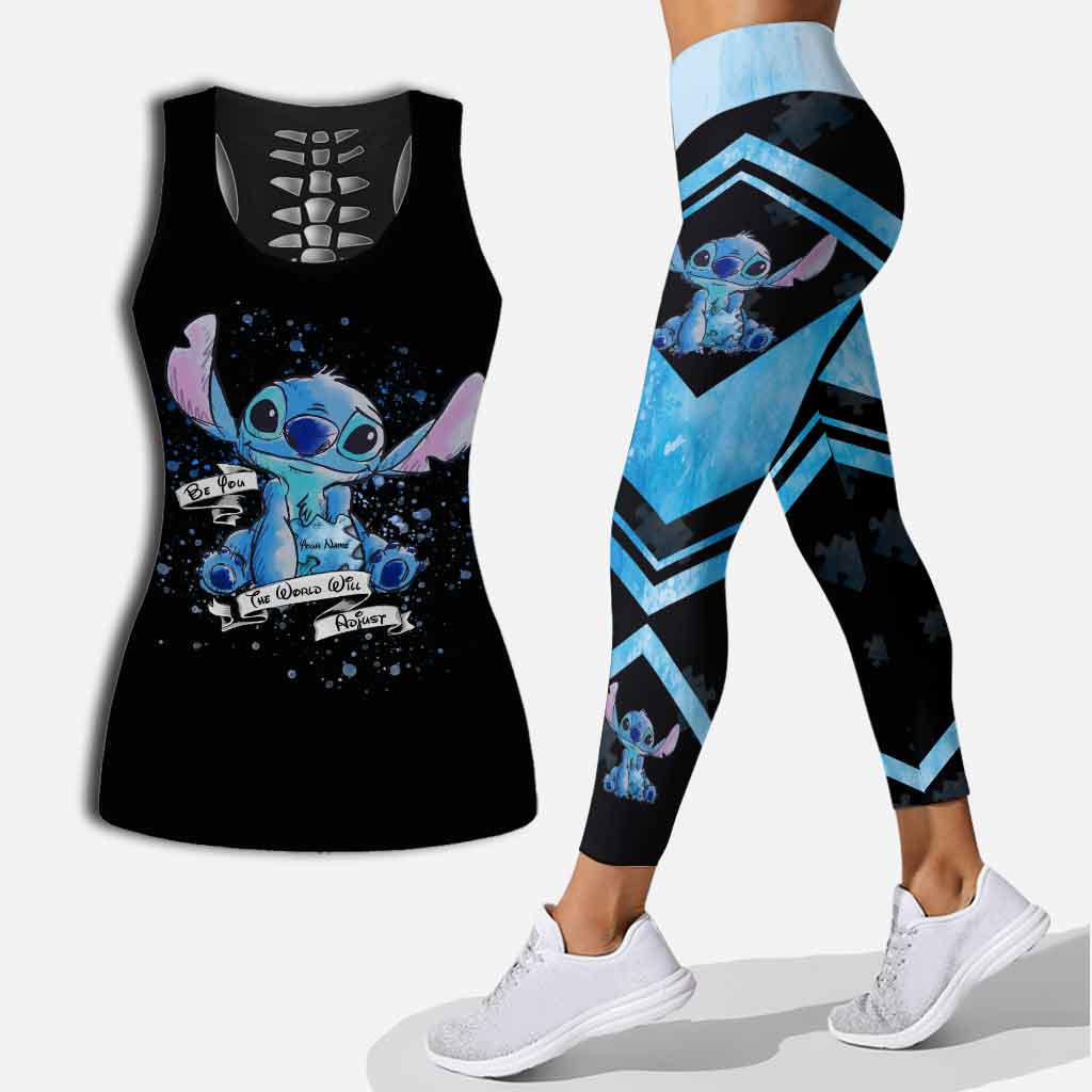 Personalized Autism Awareness Hollow Tank Top & Leggings Set Hollow Tank & Leggings GradoCreations