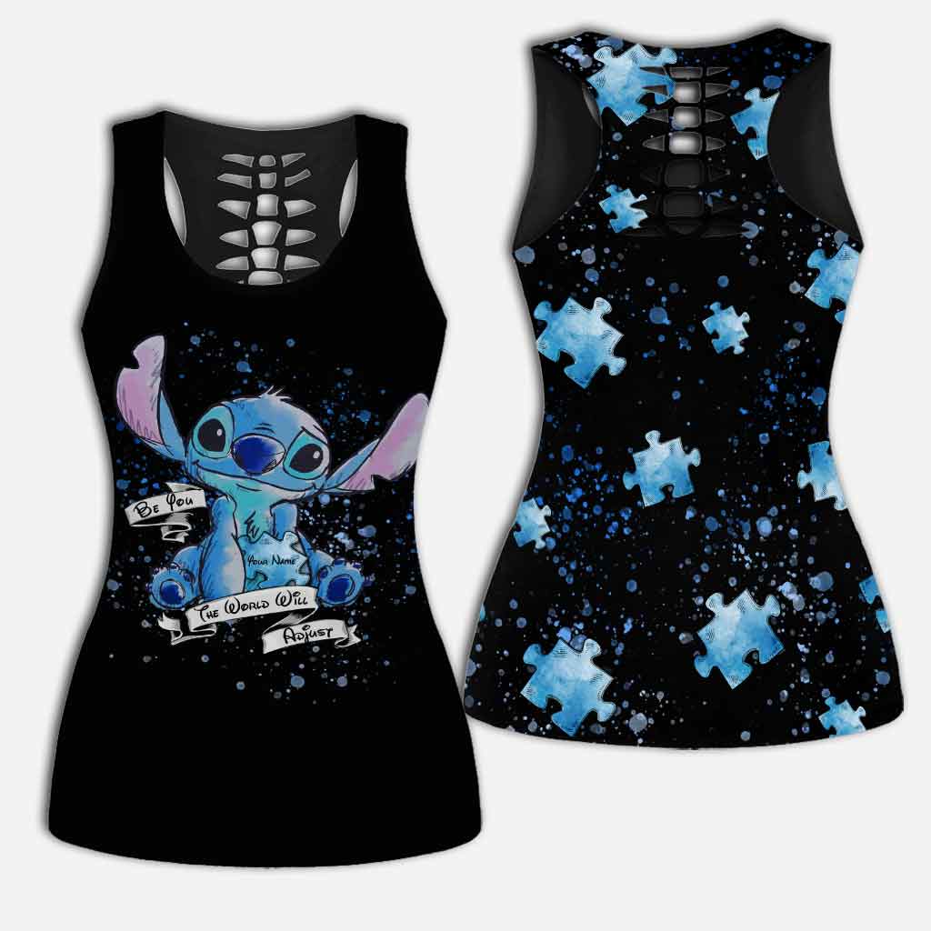 Personalized Autism Awareness Hollow Tank Top & Leggings Set Hollow Tank & Leggings GradoCreations