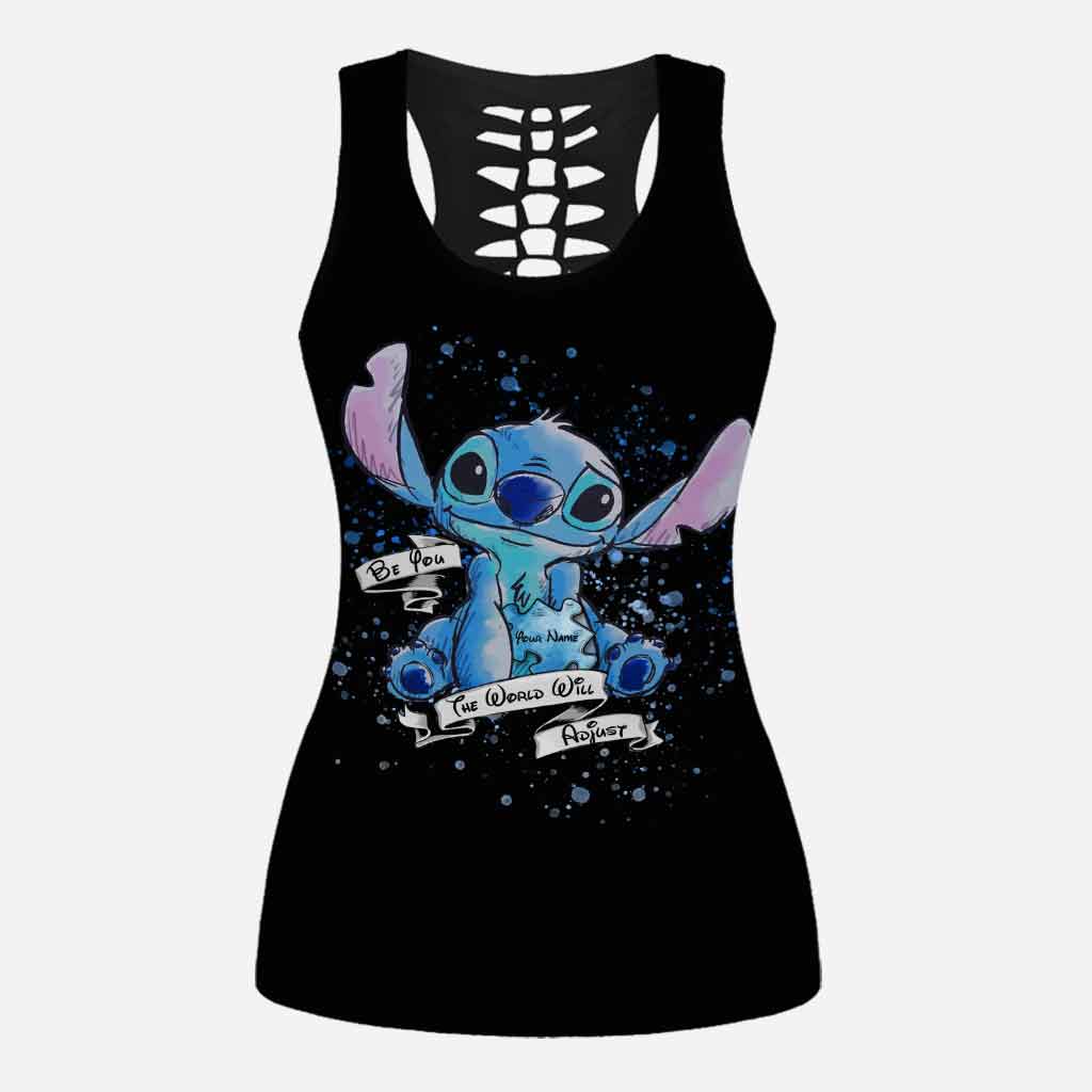 Personalized Autism Awareness Hollow Tank Top & Leggings Set Hollow Tank & Leggings GradoCreations