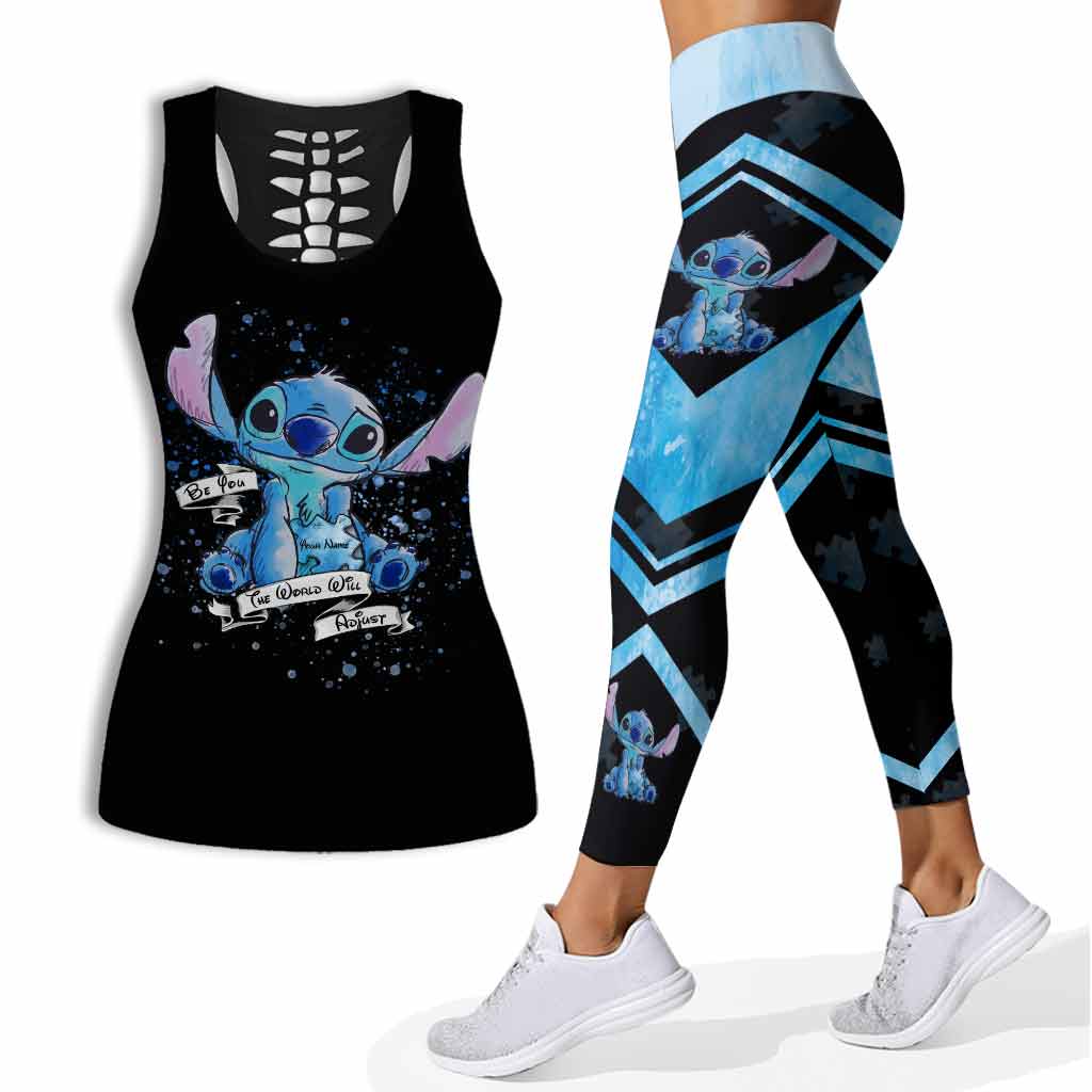 Personalized Autism Awareness Hollow Tank Top & Leggings Set Hollow Tank & Leggings GradoCreations