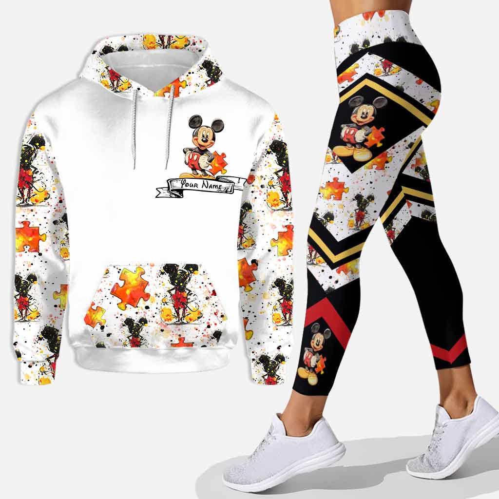 Personalized Autism Awareness Hoodie & Leggings Custom Name Gift Hoodie & Leggings GradoCreations