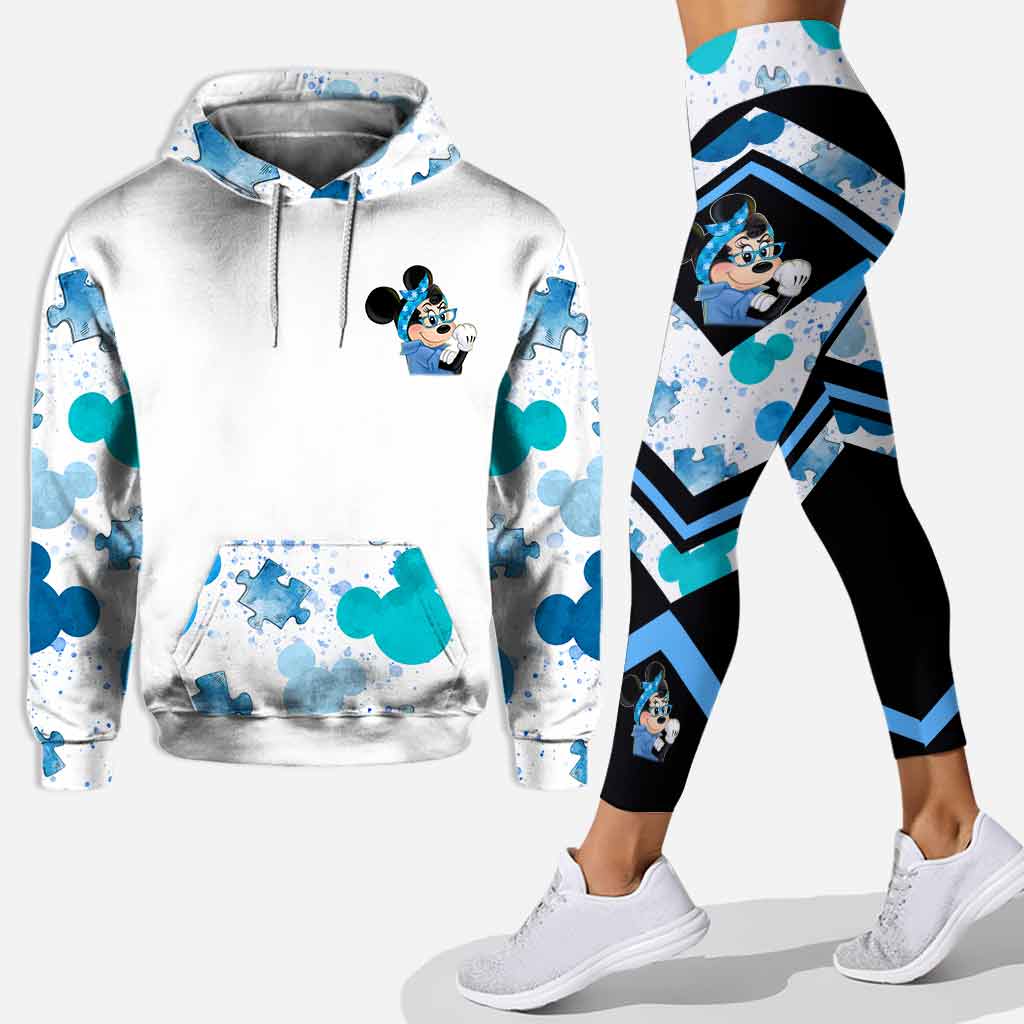 Personalized Autism Awareness Hoodie & Leggings Set for Kids Hoodie & Leggings GradoCreations