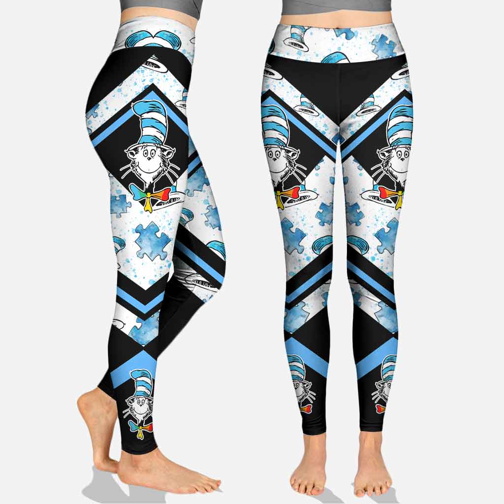 Personalized Autism Awareness Hoodie and Leggings Set for Kids Adults Hoodie & Leggings GradoCreations