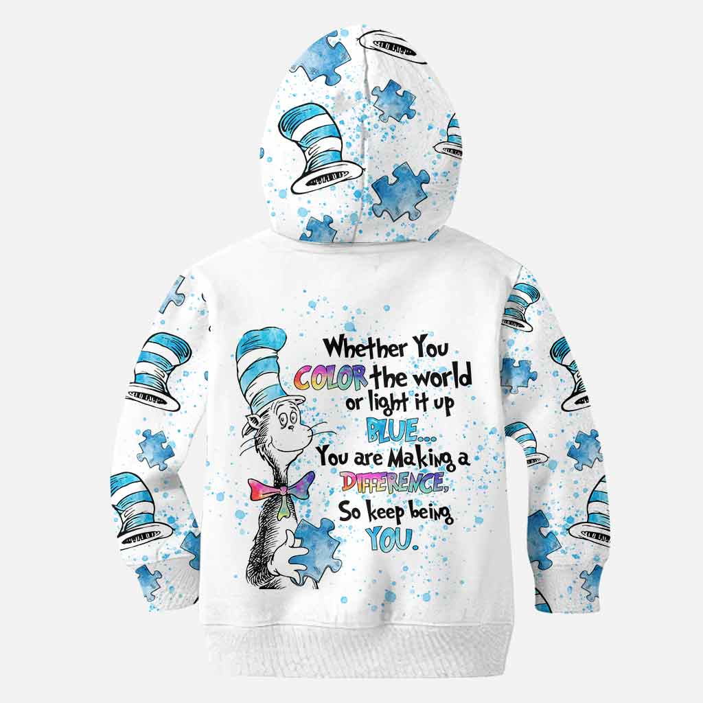 Personalized Autism Awareness Hoodie and Leggings Set for Kids Adults Hoodie & Leggings GradoCreations