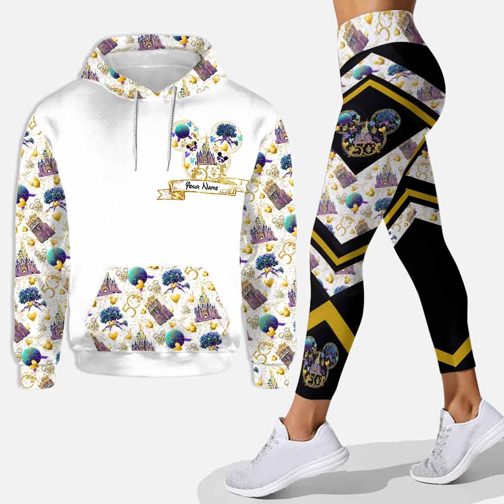 Personalized 50th Anniversary Mouse Ears Hoodie & Leggings Set Hoodie & Leggings GradoCreations