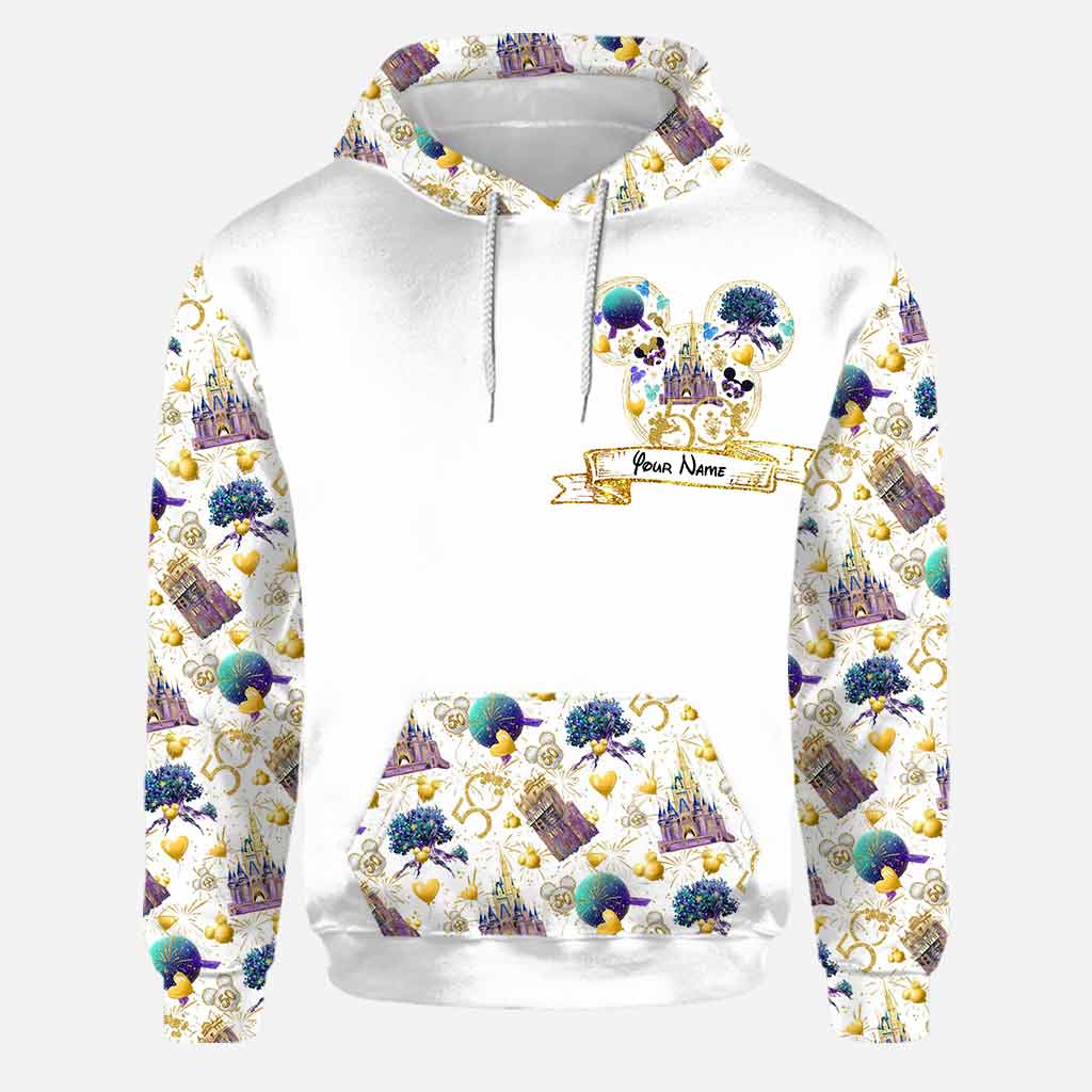 Personalized 50th Anniversary Mouse Ears Hoodie & Leggings Set Hoodie & Leggings GradoCreations
