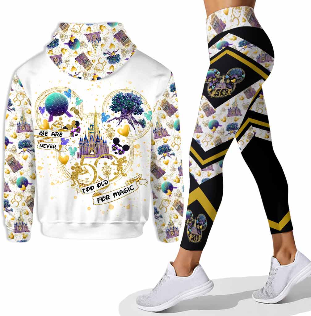 Personalized 50th Anniversary Mouse Ears Hoodie & Leggings Set Hoodie & Leggings GradoCreations