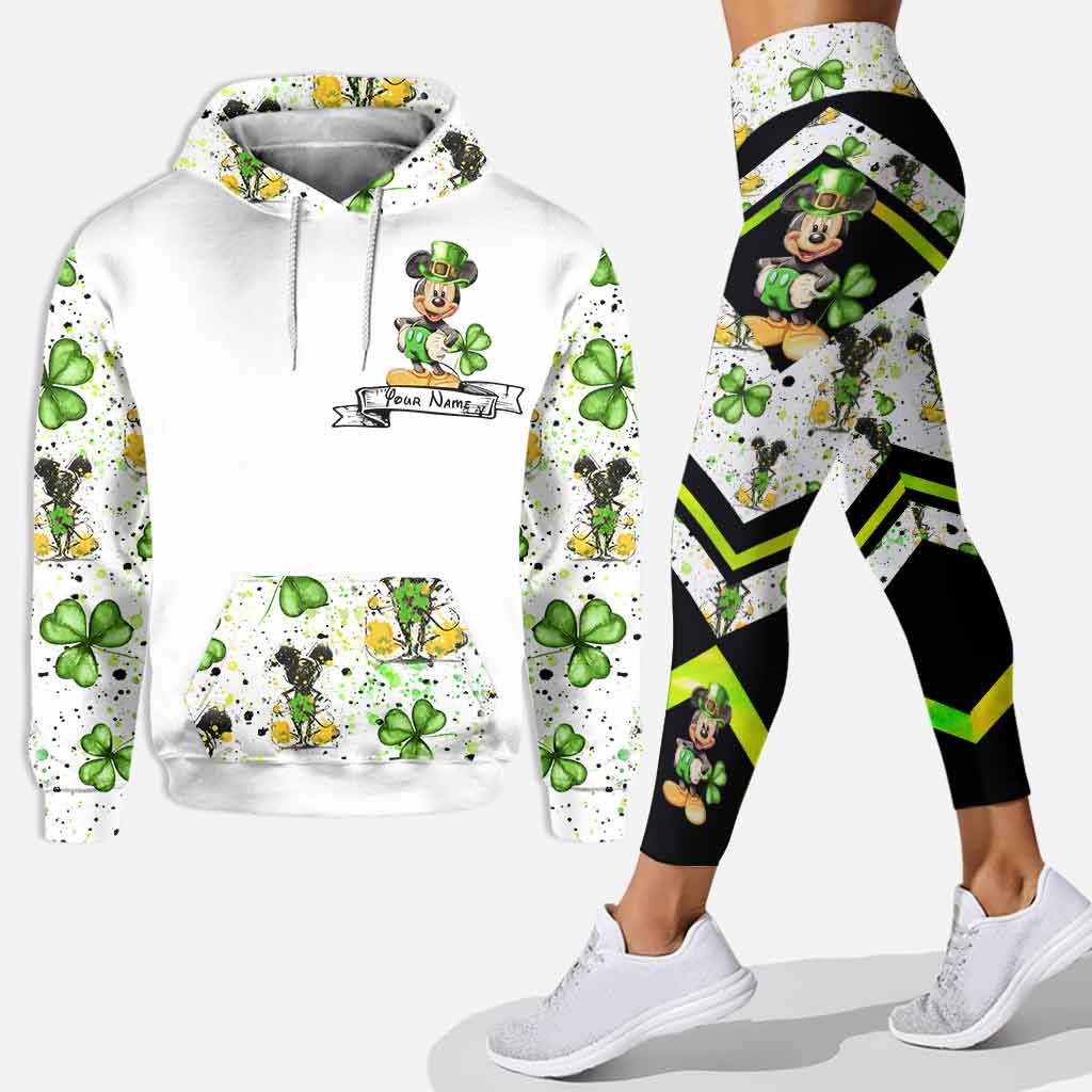 Personalized St. Patrick's Day Hoodie & Leggings Set for Women Hoodie & Leggings GradoCreations