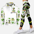 Personalized St. Patrick's Day Hoodie & Leggings Set for Women Hoodie & Leggings GradoCreations