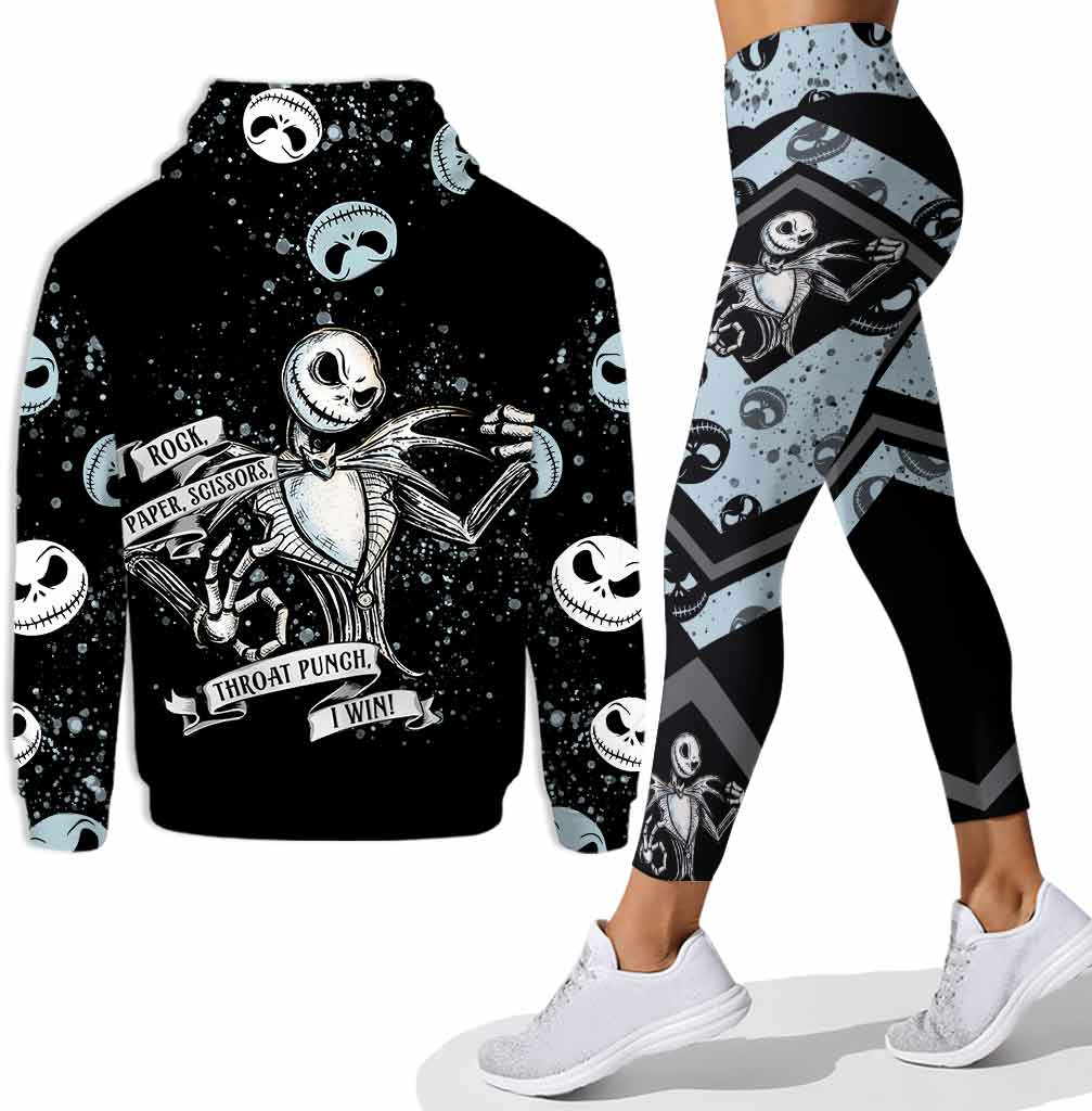 Personalized Rock Paper Scissors Hoodie & Leggings Set for Halloween Gift Hoodie & Leggings GradoCreations