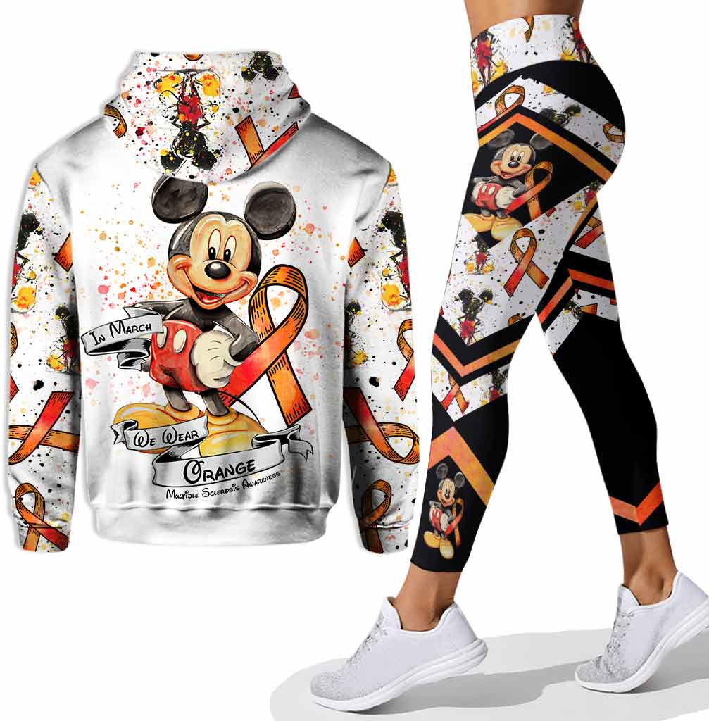 Personalized Multiple Sclerosis Awareness Hoodie & Leggings Gift Hoodie & Leggings GradoCreations