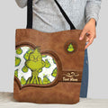 Personalized Grinch Tote Bag Custom Name Perfect Gift for Mom Tote Bag GradoCreations