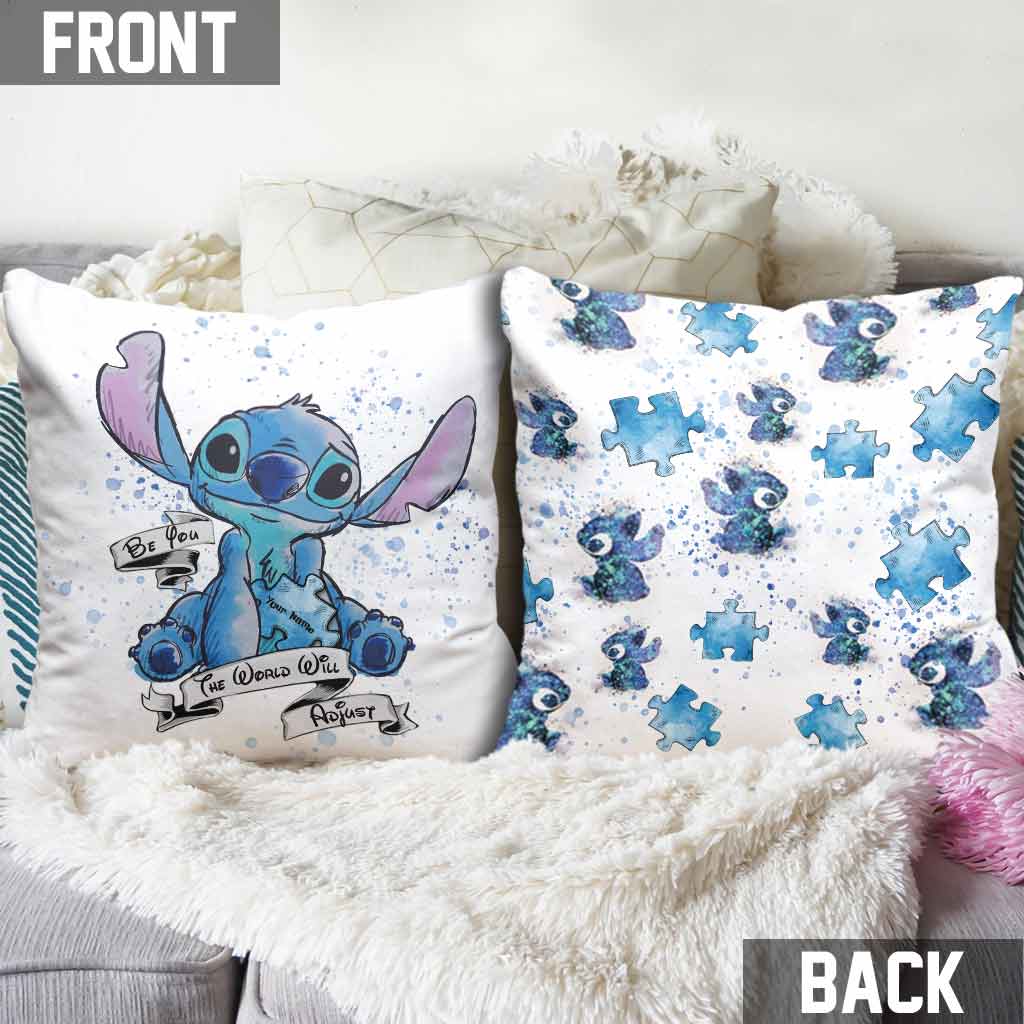 Personalized Autism Awareness Throw Pillow Custom Name Gift Throw Pillow GradoCreations