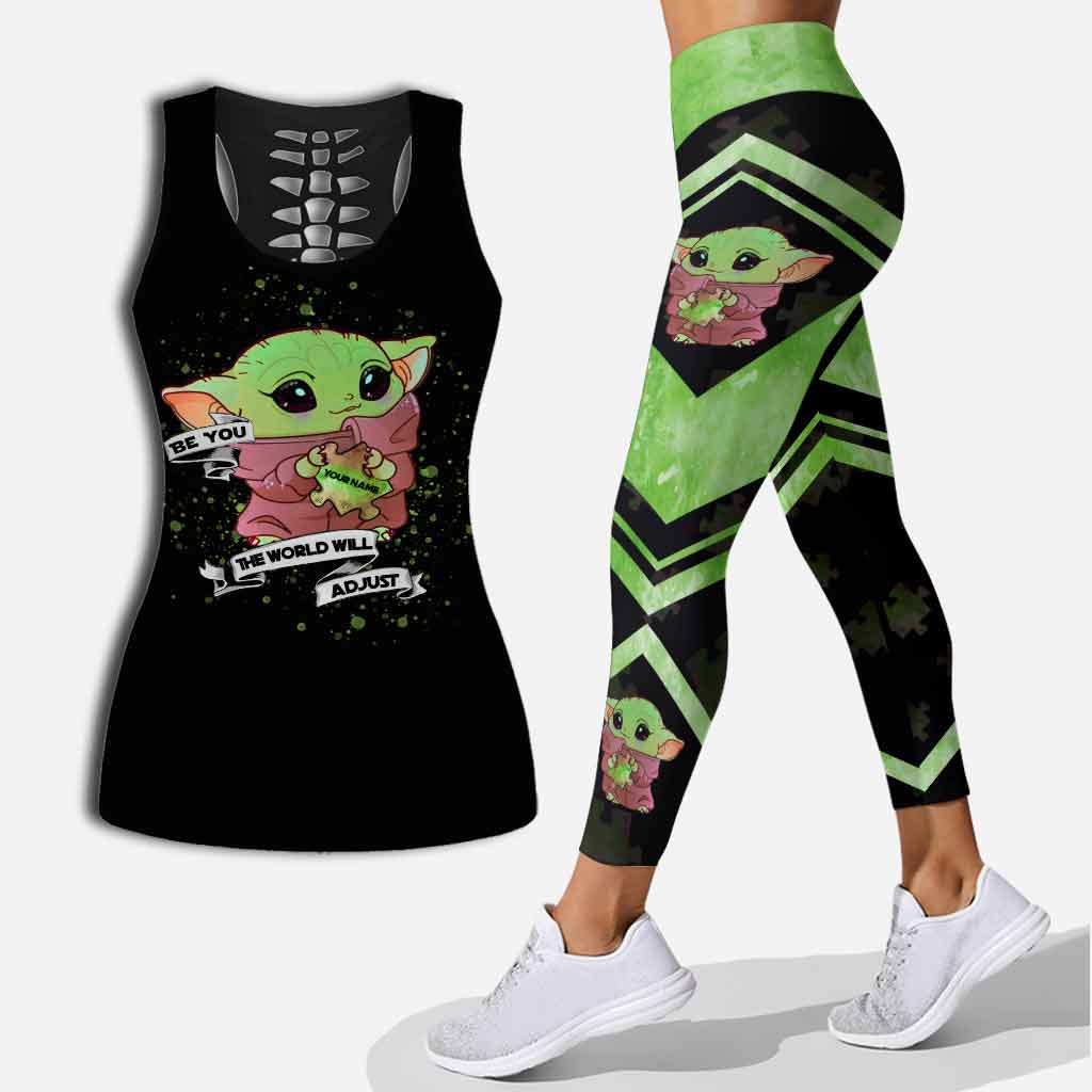 Personalized Autism Awareness Hollow Tank & Leggings Set Gift Hollow Tank & Leggings GradoCreations