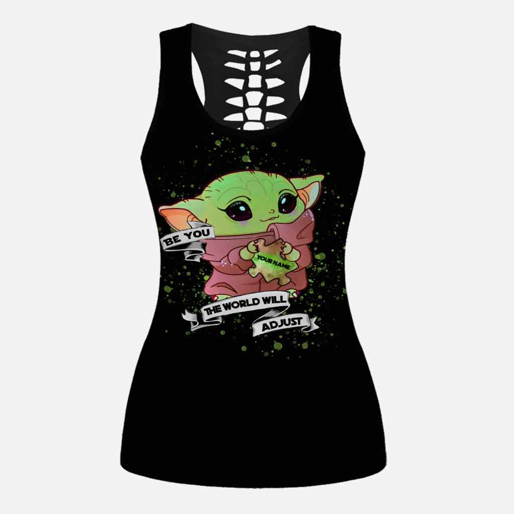 Personalized Autism Awareness Hollow Tank & Leggings Set Gift Hollow Tank & Leggings GradoCreations