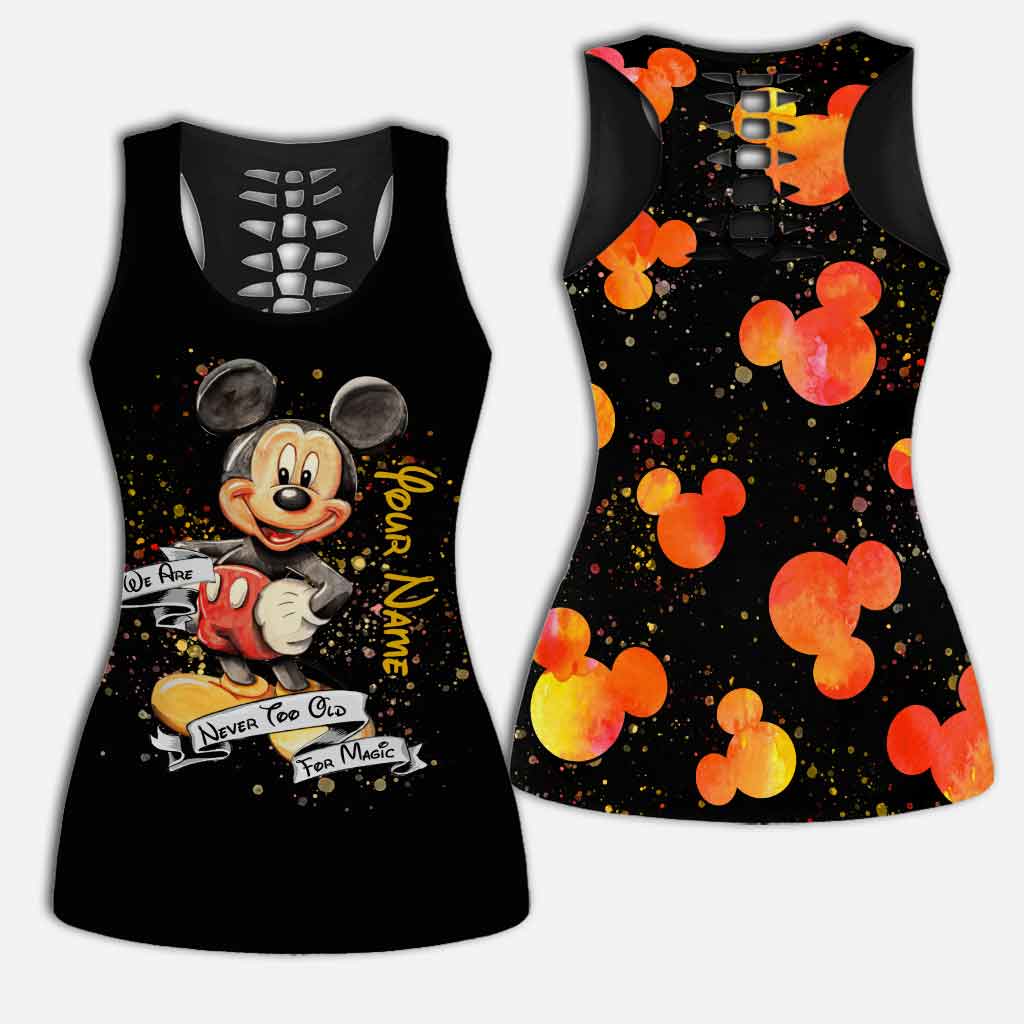 Personalized Magic Mouse Ears Hollow Tank Top & Leggings Gift for Mom Hollow Tank & Leggings GradoCreations