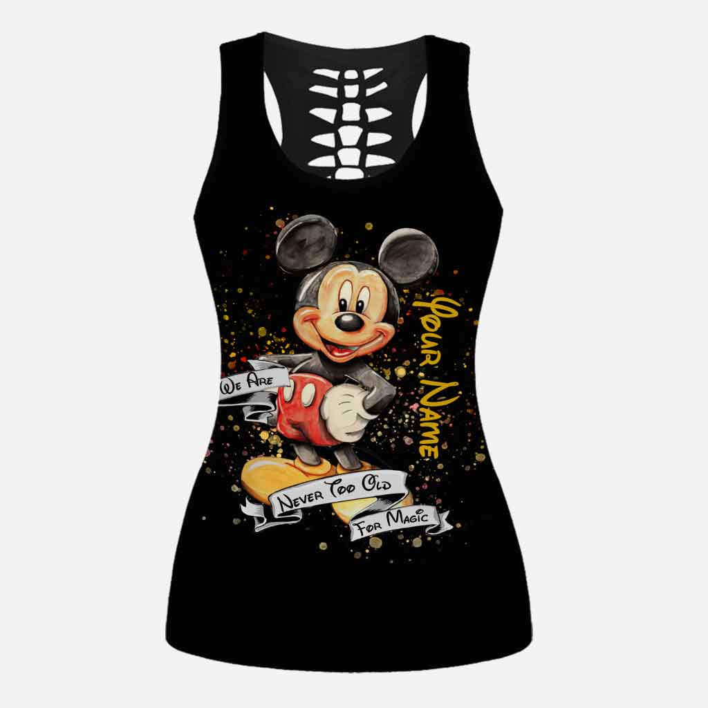 Personalized Magic Mouse Ears Hollow Tank Top & Leggings Gift for Mom Hollow Tank & Leggings GradoCreations
